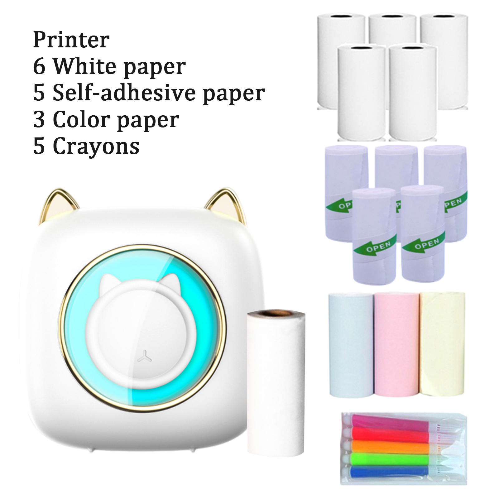 Mini Pocket Thermal Printer Paper Roll - 【Nieuw】C23 Draagbare Thermische Printer Machine Draadloze