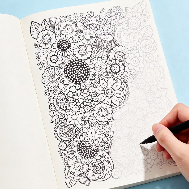 Adult Coloring Book Stress Relief - Een handgetekend graffitiboek voor volwassenen, 24