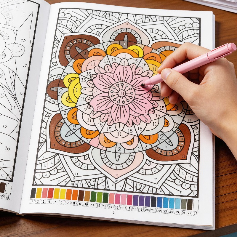 Adult Coloring Book Stress Relief - Kleurboek voor volwassenen met dieren/planten, stressverlichtende