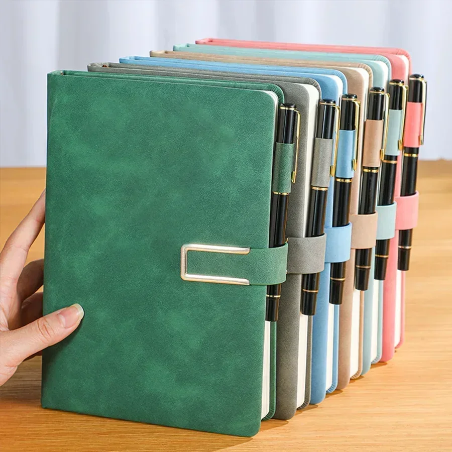 Vintage Leather Journal Notebook - 1 stuks vintage A5 lederen notitieboekje