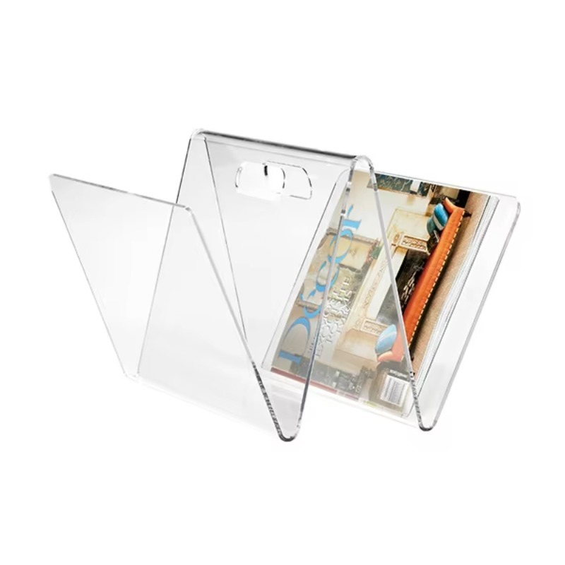 Clear Acrylic Book Stand Holder - Eenvoudig ontwerp, elegante boekenstandaard, transparante tijdschriftenhouder,