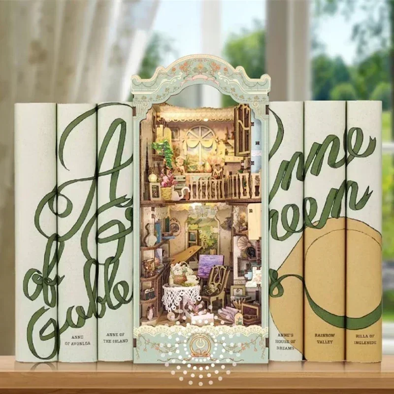 Sprookjesstad Boekenplank Bosh - Diy Wooden Book Nook Kit Shelf Insert recensie en prijs
