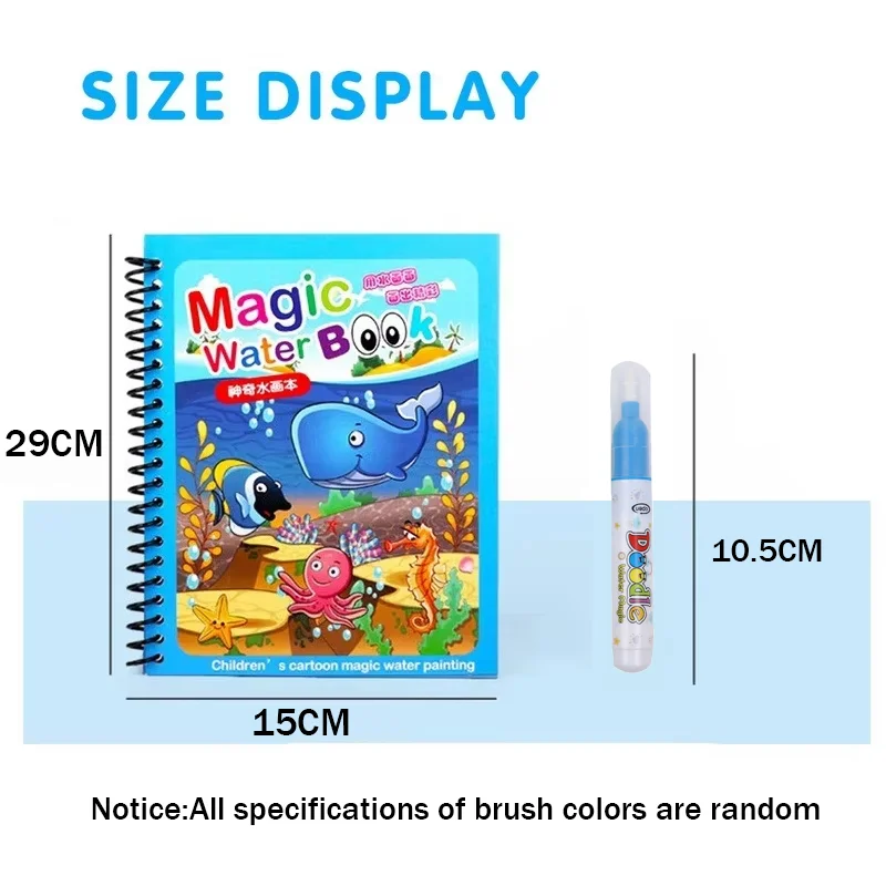 Herbruikbaar schilderboek, Mon - Reusable Water Magic Coloring Book recensie en prijs