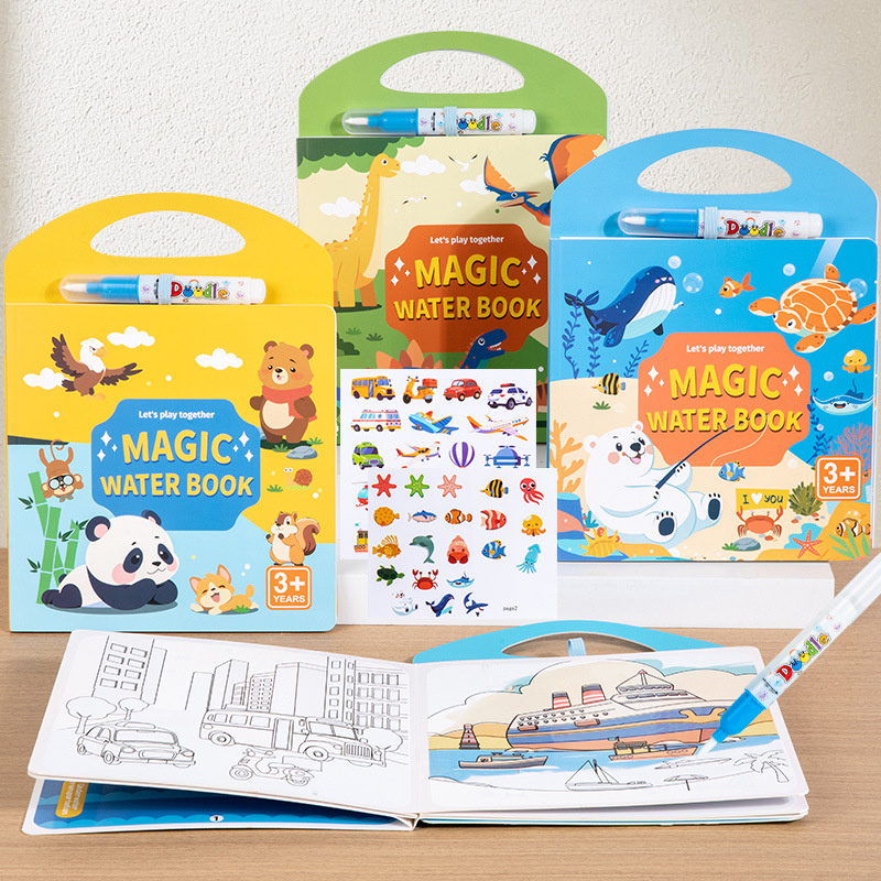Magisch boek Watertekening Mon - Reusable Water Magic Coloring Book recensie en prijs