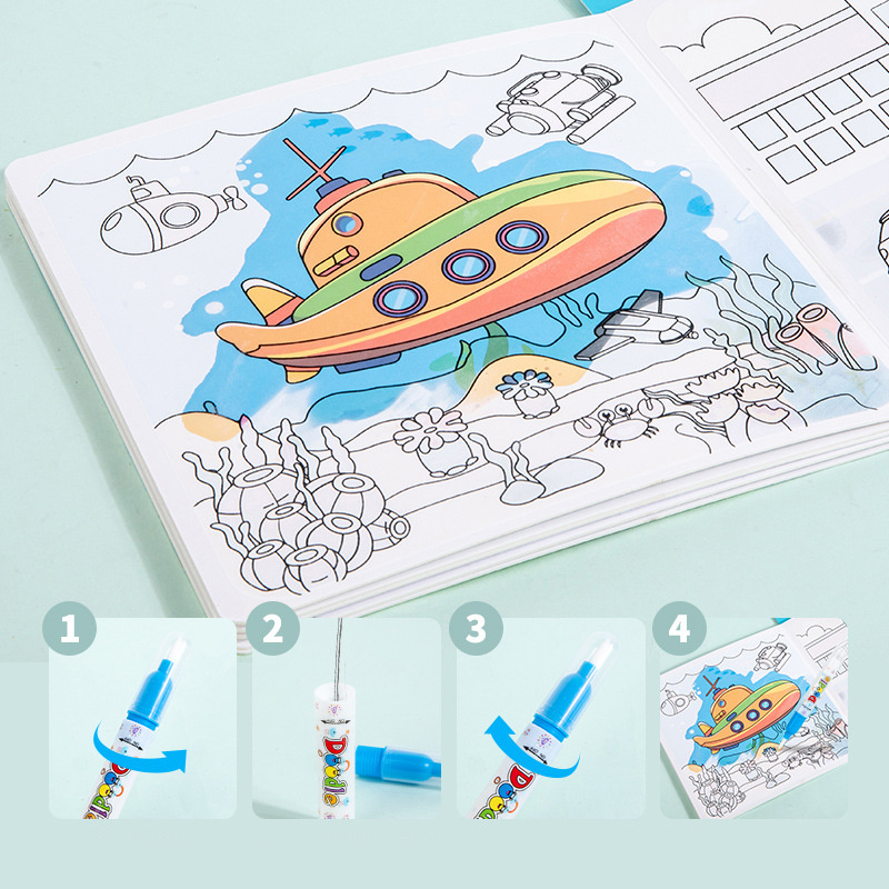 Magisch boek Watertekening Mon - Reusable Water Magic Coloring Book recensie en prijs